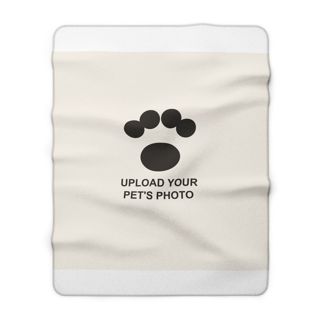 Custom Pet Portrait Fleece Blanket