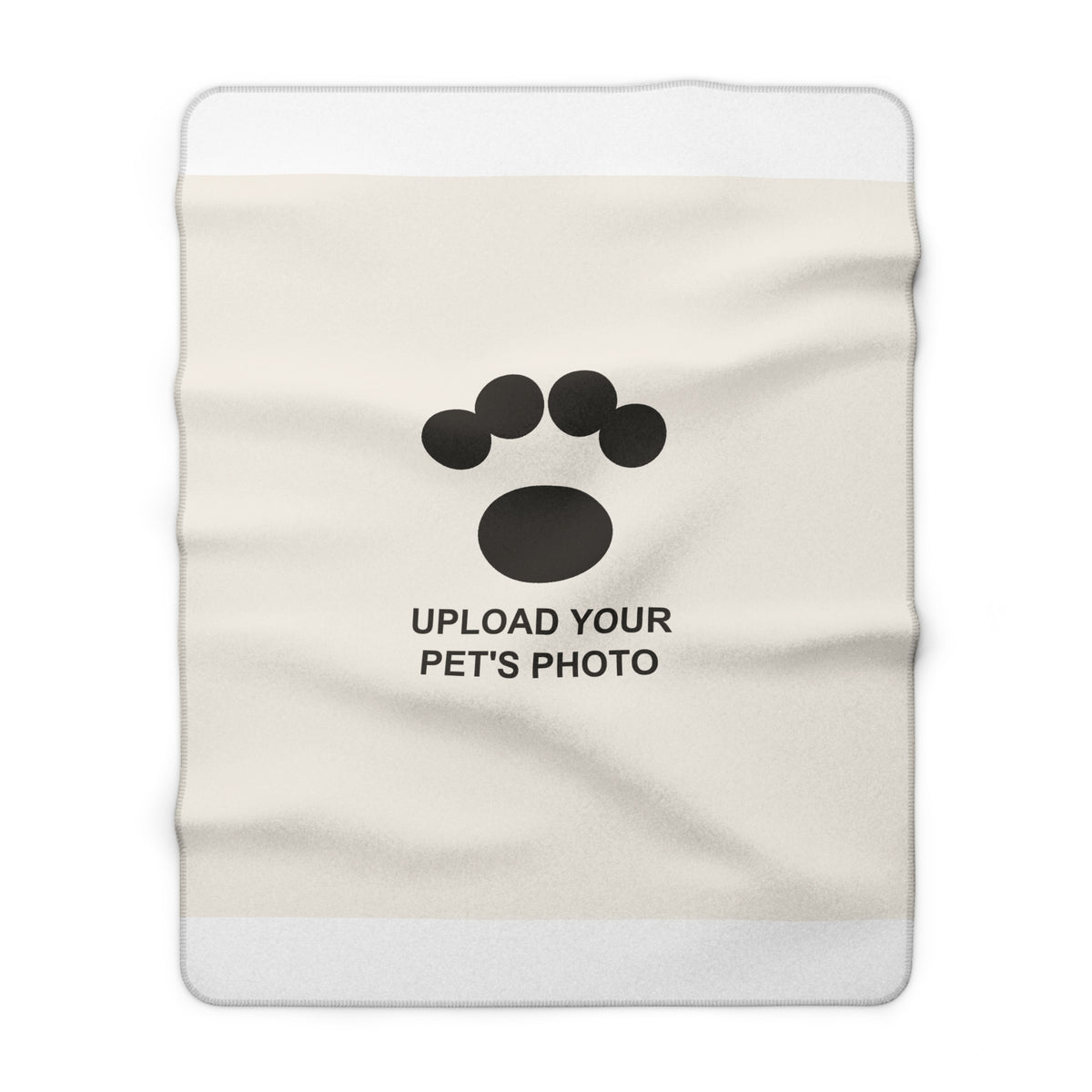 Custom Pet Portrait Fleece Blanket
