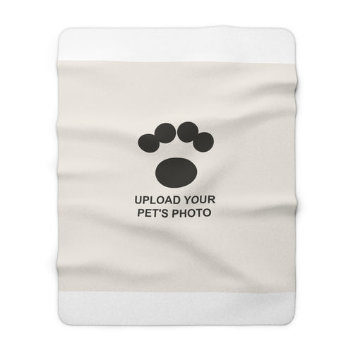 Custom Pet Portrait Fleece Blanket